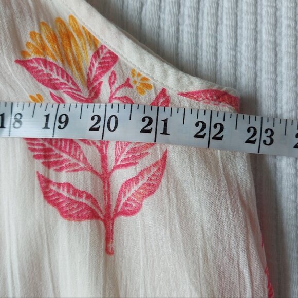 Old Navy Tie Shoulder Floral Sleeveless Maxi Swing Dress Medium Pockets Flowy - Picture 8 of 12